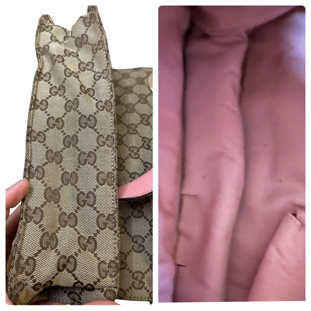 GUCCI GG MONOGRAM CROSSBODY BROWN CANVAS ๐ AUTHENTIC ๐ - Picture 11 of 14